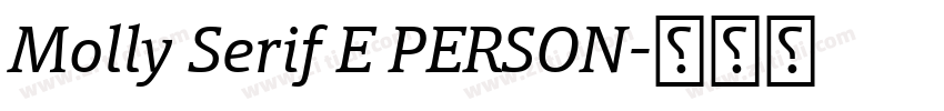 Molly Serif E PERSON字体转换 Molly Serif E PERSON字体转换